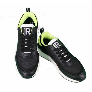 John Richmond Black & Lime Green Running Shoe Born in England NWOB Size 8